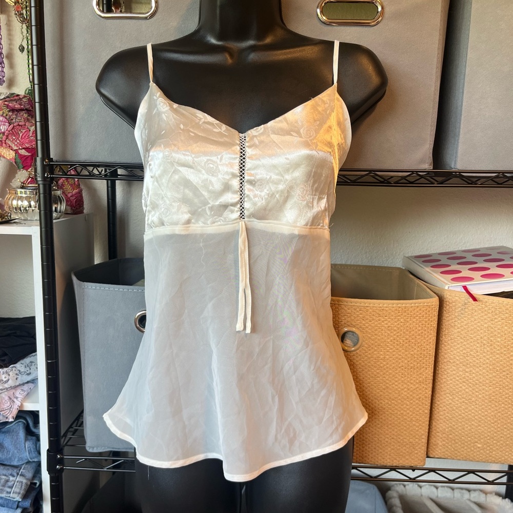 Melissa Brown Pastel Floral Slip with Pink Label